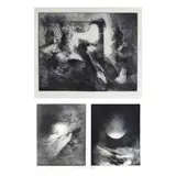 a) El Jardin b) La Ventana c) Prueba by Fernando Zóbel de Ayala y Montojo, etching, sold Jul 2021