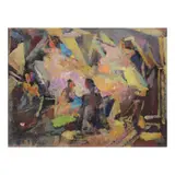 Untitled by Macario Vitalis, oil on canvas, sold Jul 2021