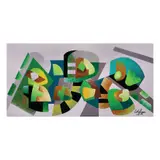 Cid Reyes, “Alon” Wave Series, acrylic on canvas