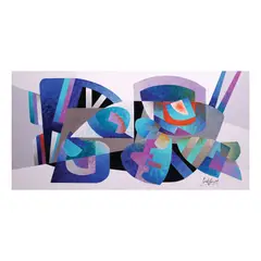 Cid Reyes, Blue Lagoon, acrylic on canvas