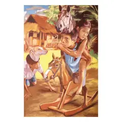 Laro by Juanito Torres, oil on canvas, sold Jul 2021