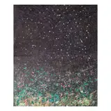 Raffy T. Napay, Good Night, thread and plastic cover on canvas