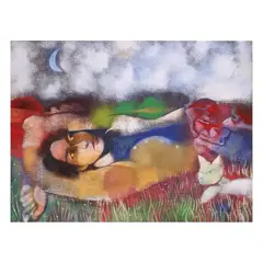 Summer Place by Marcel Antonio, oil on canvas, sold Jul 2021