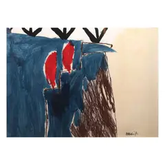 R.M De Leon, Untitled (Clest), acrylic on paper