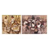 a) Untitled
b) Fish Vendors by Paco Gorospe, oil on canvas, sold Jul 2021