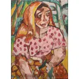 Untitled by Norma Belleza, oil on canvas, sold Jul 2021