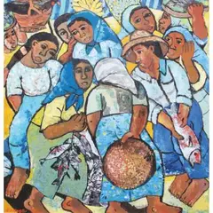 Norma Belleza, Untitled, acrylic on panel
