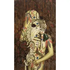 Untitled by Olan Ventura, oil on canvas, sold Jul 2021