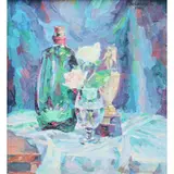 Ibarra dela Rosa, Still Life, oil on canvas