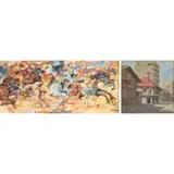 a) Mike Herrera b) Lauro Memije, Untitled
Untitled, mixed media oil on canvas