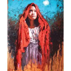Mark Anthony Bello, Here I Am, oil on canvas
