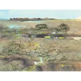Peaceful at Rest by Juvenal Sansó Garrit, acrylic on paper, sold Jul 2021