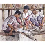 Alvaro Malig Jimenez, Karpintero, watercolor on paper