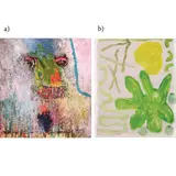 Abstract
Cave Paintings 9 by a) Ronante Maratas b) Pow Martinez b), oil on canvas acrylic on paper, sold Jul 2021