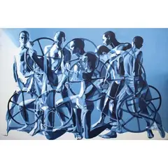 Randy “Andoi” Solon, Chain Reaction, oil on canvas