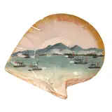 The Battle of Manila Bay by Unidentified artist, oil on mother of pearl shell, sold Jul 2021