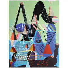 Momma Made Pie by Christian Tamondong, acrylic on canvas, sold Jul 2021