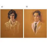 Federico Aguilar Alcuaz, a) Portrait of a Woman
b) Portrait of a Man