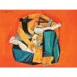 Mother and Child by Ang Kiukok, tempera on paper, sold Jul 2021