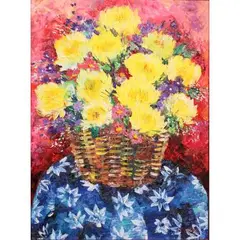 Fatima Belleza, Untitled (Still Life), acrylic on canvas