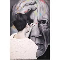 Mark Lester Espina, The Thinker, oil on canvas