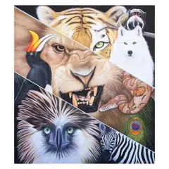 Untitled by Nick Hidalgo, acrylic on canvas, sold Jul 2021