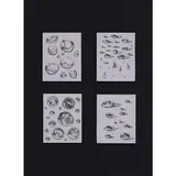 Henrielle Pagkaliwangan, Untitled 15 (4 pieces), pen and ink on paper
