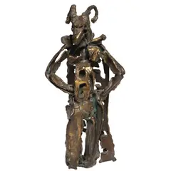 Taurus by Solomon Saprid, brass, sold Jul 2021