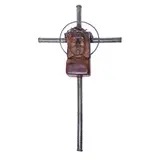 Rey Paz Contreras, Untitled (Crucifix), molave and stainless steel