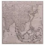 Untitled by Carte des Indes, 295de la Chine, des Îles de Sumatra, Java, & tirées des relations les plus fidèles c: dressée sur les mémoires les plus nouveaux et sur les meilleurs observations, copper engraving, printed on chain-lined paper, sold Jul 2021