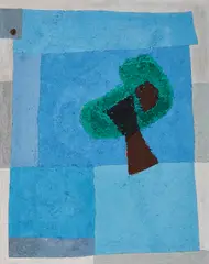 Max Burchartz, Ohne Titel, 1958, Öl und Gips auf Leinwand