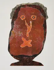 Jean Dubuffet, L'enfle-chique III, 1963, Farblithografie auf Arches (Wasserzeichen)