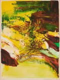 Ohne Titel by Zao Wou-ki, 1973, Farblithografie auf Arches (Wasserzeichen), sold Feb 2022