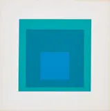Blue Reminding by Josef Albers, 1966, Farbserigrafie auf Mohawk Superfine Bristol, sold Feb 2022