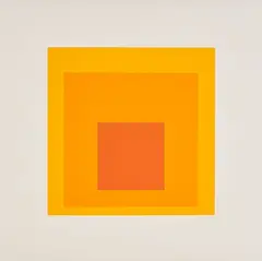 Josef Albers, EK Ie (Aus: Homage to the Square: Edition Keller), 1970, Farbserigrafie auf Hahnemühle (Wasserzeichen)