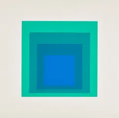 Josef Albers, EK Ia (Aus: Homage to the Square: Edition Keller), 1970, Farbserigrafie auf Hahnemühle (Wasserzeichen)