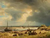 Andreas Achenbach, Anlandende Fischerboote an der holländischen Küste