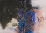 Franz Alfred Theophil Winter, "Hyomo - Do", 1963, Mischtechnik auf Leinwand