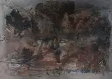 Franz Alfred Theophil Winter, Merem, 1960, Mischtechnik auf Leinwand