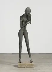 Bernhard Kleinhans, Ohne Titel (Frauenakt), 1974, Bronze, schwarz-grün patiniert