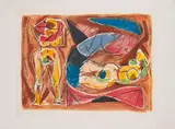 André Masson, Ohne Titel (Odalisques), Farblithografie auf Arches (Wasserzeichen)