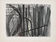 Hans Hartung, G 14, 1953, Farbaquatinta auf Arches (Wasserzeichen)