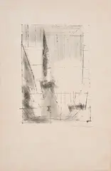 Gelmeroda by Lyonel Feininger, 1955, Lithografie auf Velin, sold Feb 2022