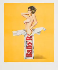 Candy by Mel Ramos, 1979, Farblithografie auf leichtem Karton, sold Jan 2022