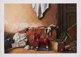 Wahed Khakdan, Ohne Titel, 1987, Öl und Pastell auf Velin