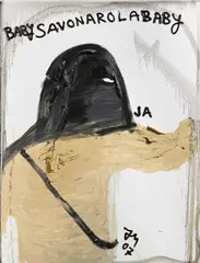 "Du bist süsser als Stroh" by Jonathan Meese, 2007, Öl auf Leinwand, sold Jun 2022