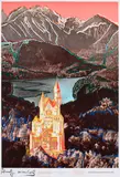 Andy Warhol, Neuschwanstein - Bayrische Rück, 1987, Farboffset und Serigrafie auf leichtem Karton
