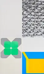Mappenwerk, Lenk - Mack - Pfahler - Uecker, 1970/1971, Serie von 4 Druckgrafiken