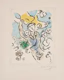 L'artiste I by Marc Chagall, 1978, Farblithografie auf Velin, sold Feb 2022