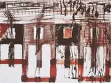 Per Kirkeby, Ohne Titel, 1994, Farblithografie auf leichtem Karton